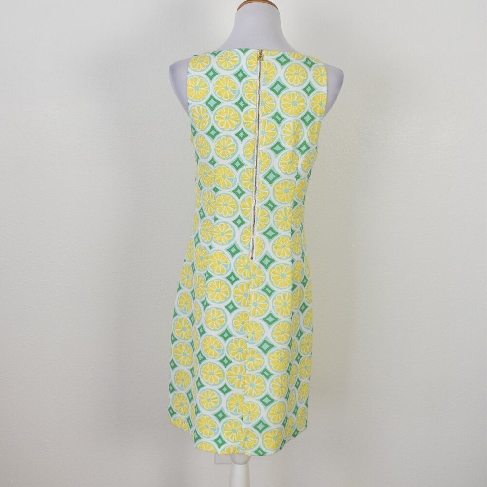 STS Sail To Sable Lemon Print Shift Dress - S - Picture 6 of 9